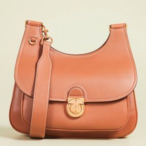 Tory Burch Tan James Saddle Bag